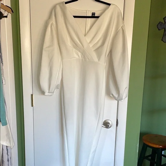 SHEIN White Long Sleeve Dress - Picture 2 of 7